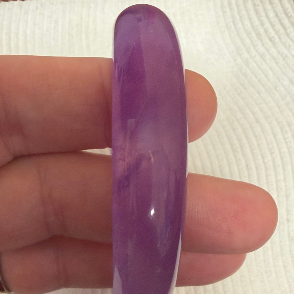 Amethyst Stone Bangle Bracelet - image 4